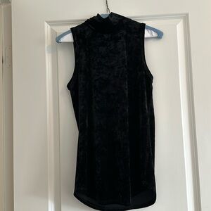 Velvet black turtleneck tank size XS. Super cute!
